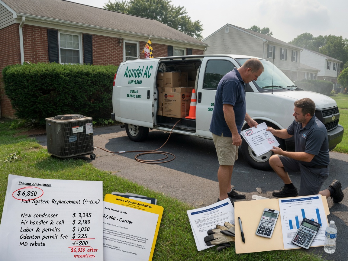 AC Replacement in Piney Orchard